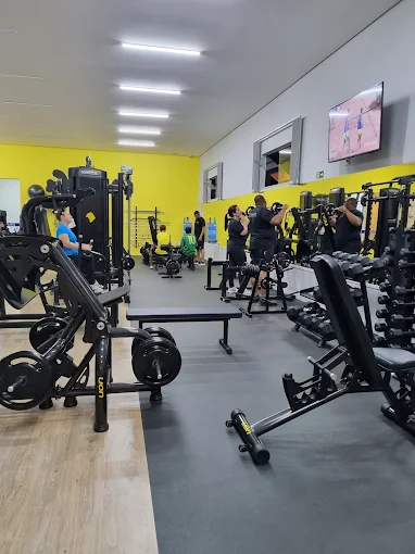 Área de musculação da Soul Body Fitness